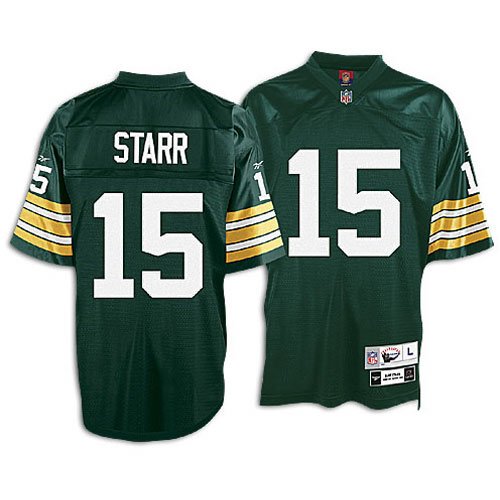 Green Bay Packers Bart Starr Premier Throwback Team Color Jersey, X-Large