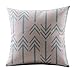 DECORLUTION Cotton Linen Decorative Throw Pillow Case Cushion Cover ( Retro Blue Bold Arrows) 18