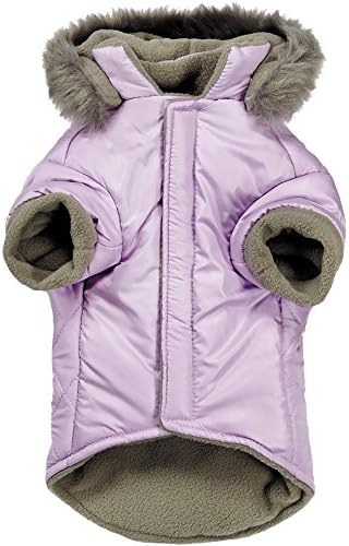 ThermaPet Zack &amp; Zoey Polar Explorer Quilted Thermal Parka for Dogs, Purple, X-Large