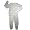 123 Kids - Girls Long Sleeve Heart Pajamas, White, Multi (Size 14)