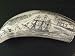 See larger Ship Nassau 1835 Scrimshaw Whale Tooth Tusk Replica