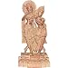 Religious Statues Lord Krishna and Radha Stone Carving 4 x 2.25 x 8.25 inches (sos406)