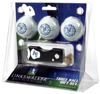 Air Force Falcons 3 Golf Ball Gift Pack W/ Spring Action Tool - Ncaa College Athletics