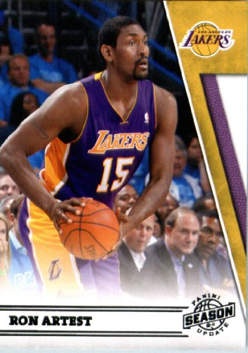 2010/11 Panini Season Update Basketball Card # 178 Ron Artest Los Angeles Lakers In a Protective Screwdown Display Case !