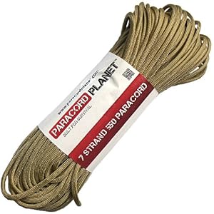 Paracord Planet 100' 550lb Type III Gold Paracord