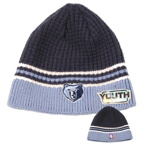 Memphis Grizzlies Youth Size 2-Color Knit Beanie