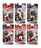 McFarlane Toys MLB Sports Picks 2011 Elite Series Set of 6 Action Figures Halladay, Cano, Holliday, Votto, Lackey Braun