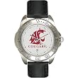 Washington State Cougars NCAA "Sport" Mens Watch (Leather Band)