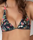 Ella Moss - Flora Reversible Halter Bikini Top Black L