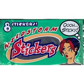  WILDSTORM STICKERS , GEN13, WILDC.A.T.S, STORMWATCH, WETWORKS, BACKLASH, UNION AND MORE! (8 COUNT) 1997 DC COMICS