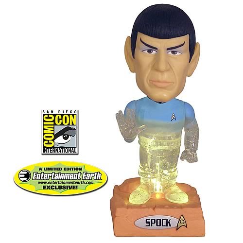  Star Trek Spock Transporting Bobble Head -- EE SDCC Exclusive