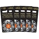 Hear-More Quality Hearing Aid Batteries by Rayovac - Size 13 - 40 Batteries (5 8-pks)
