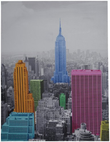 Kare 30332 Bild Pop Skyscraper 82 x 27 x 62 cm Leinwand Holz