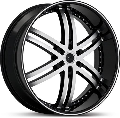 STATUS WHEEL KNIGHT 6 BLACK/MACHINED 6X5.5 +15 - 22X10