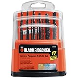 Black & Decker 15097 Workbench Drill Bit Set, 17-Piece