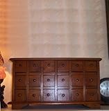 18 Drawer Apothecary Spice Chest Solid Mahogany