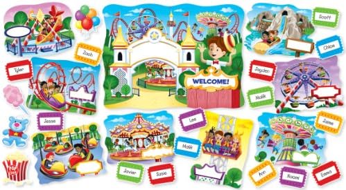 Scholastic Classroom Resources Super-Duper Theme Park Bulletin Board (SC514074)
