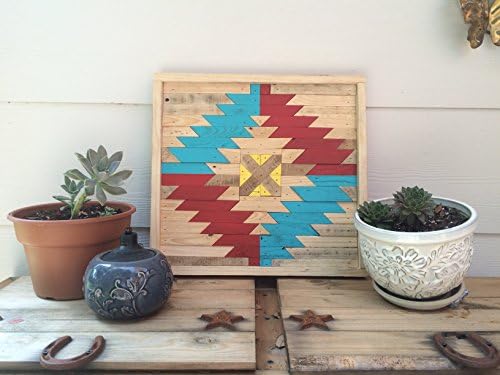 Rustic BarnWood Quilt Hand Cut Reclaimed Wood Wall Art