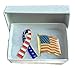 Prime-Products American Flag Pin & Ribbon Lapel Pin Set - Classic Design - Support Our Troops Pin - USA Flag Pin - Freedom Pin