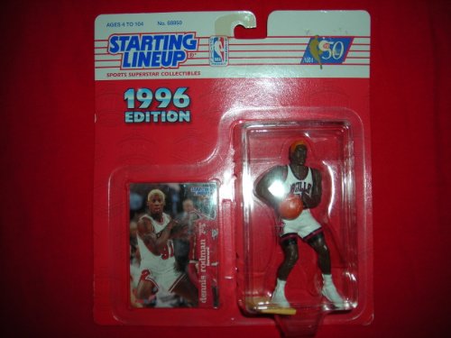 1996 NBA Starting Lineup - Dennis Rodman - Chicago Bulls-VARIANT ORANGE HAIR