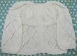 CLEARANCE Handmade Baby Acrylic Sweater, Hat and Booties Set - White (100% Knitted By Hand)