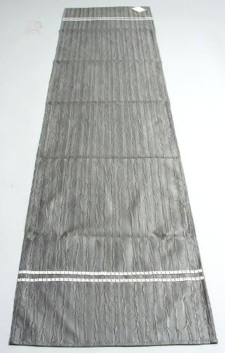 Table Runner, Louella Collection Silver Beaded 16 x 72 inches