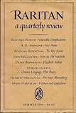 Raritan, a Quarterly Review, Summer 1984 ((Academic Literary Quarterly Journal), Volume IV)