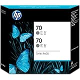 HP 70 Gray 130 Ml Crtg Twin Pack Use In Desingjet Printers