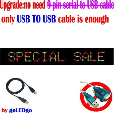LED and Wireless Remote Programmable Sign 2" Character Display, Multicolor