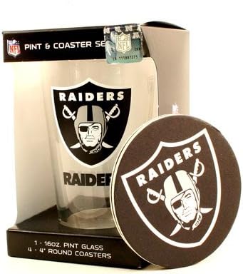 OAKLAND RAIDERS 16OZ PINT GLASS