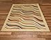 NEW Heatwave Ivory Modern Design Rubber backed durable Area Rug Carpet 3x5
