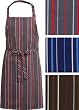 Chef Works A500-GCR Striped Bib Apron, 34-Inch Length by 24-Inch Width, Grey, Charcoal and Red