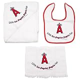 Los Angeles Angels Of Anaheim "Little Fan" Baby Hooded Towel & Bibs 3-Piece Set by McArthur Sports