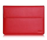 Microsoft Surface Book Case Sleeve, ProCase Wallet Sleeve Case for 13.5 inch Surface Book Tablet Laptop, Compatible with Surface Book Keyboard and Surface Pen (Red)