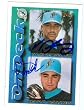 Marc Valdes & Vic Darensbourg autographed Baseball Card (Florida Marlins)