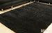 Langflor Hochflor Shaggy Teppich schwarz 120 x 180 cm