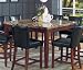 54" Classy Granite Top Square Counter Height Dining Table