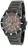 Bianci Professional Commando Series All Black IP Swiss Movement Military Style Chrongraph Watch Model 1876M1