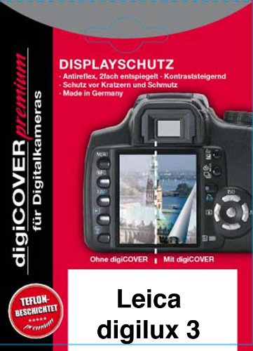 Digicover Premium Schutzfolie f&uuml;r Panasonic DMC- L1 / Leica DigiLux 3 Preisvergleich