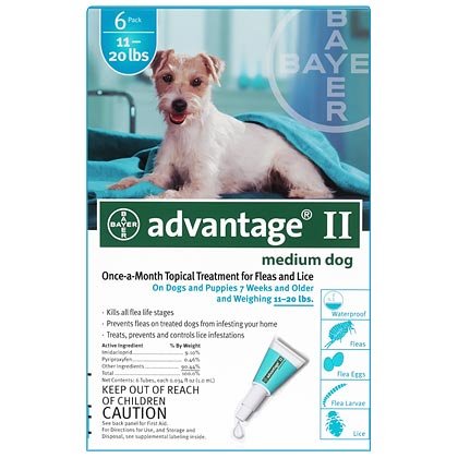 Advantage II 12pk Dog 11-20 lbs