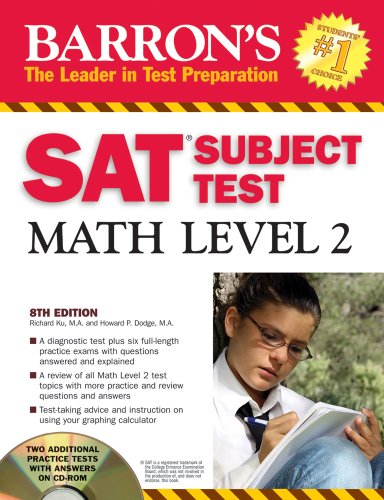 Barron's SAT Subject Test Math Level 2 with CD-ROM (Barron's)