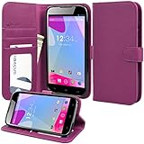 BLU Studio 6.0 HD D650a Case, Abacus24-7 BLU Studio 6.0 HD Wallet Case with Flip Cover, Stand and Pockets for ID, Credit Cards - Purple BLU Studio 6.0 HD D650a Flip Case