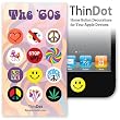 ThinDot Home Button Decals for iPad, iPhone and iPod Touch "The 60's"