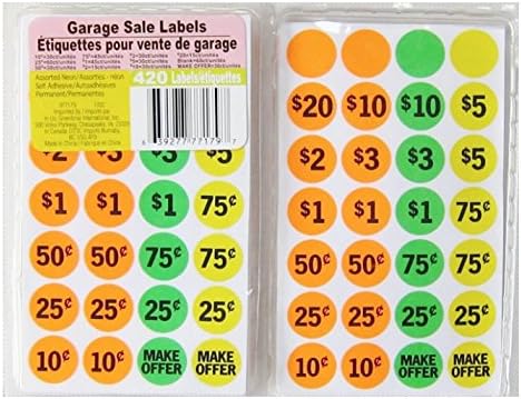 Garage Sale Supply Kits (1 Pk Labels)