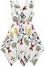 Sunny Fashion Girls Dress Flower Print Hanky Hem Princess Size 7-14