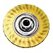 Osborn High Speed Knot Stringer Heavy Duty TY Encapsulated Wheel Brush, Steel Bristle, 15000 RPM, 4" Diameter, 0.020" Fill Diameter (Pack of 6)