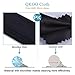 (14 Pack) QKOO Microfiber Cleaning Cloths for Camera Lenses, Camera Screens, Digital DSLR Cameras, Digital SLRs, Glasses, Phones (7 Black, 7 Grey ; 7 x 8 inches (18cm x 20cm))