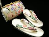 ※振袖用草履バッグセット【西陣織】定価47,500円草履カラー:シルバー系【3002】0009