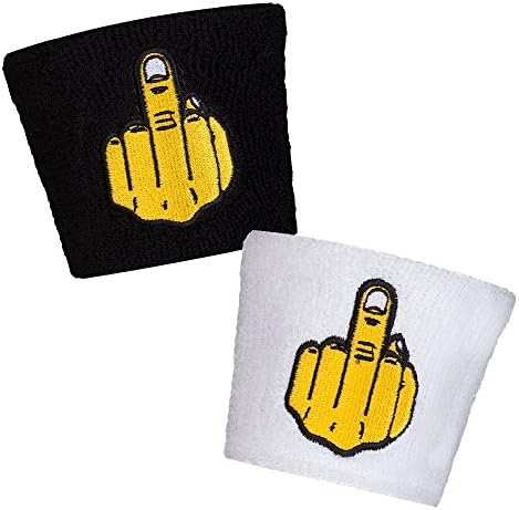 Tennis Wristbands by Racket Expressions - 2 Designs (Black or White)