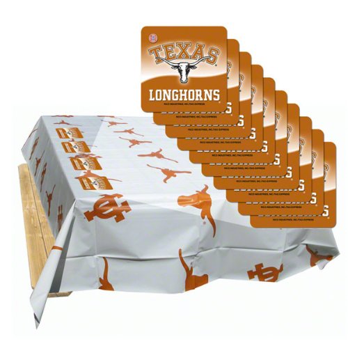 Texas Longhorns Tablecloth Coaster Pack